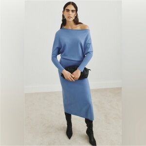 SIMKHAI Horizon Knit Midi Dress, Size: S